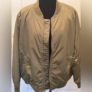 Olive Green Bomber Jacket